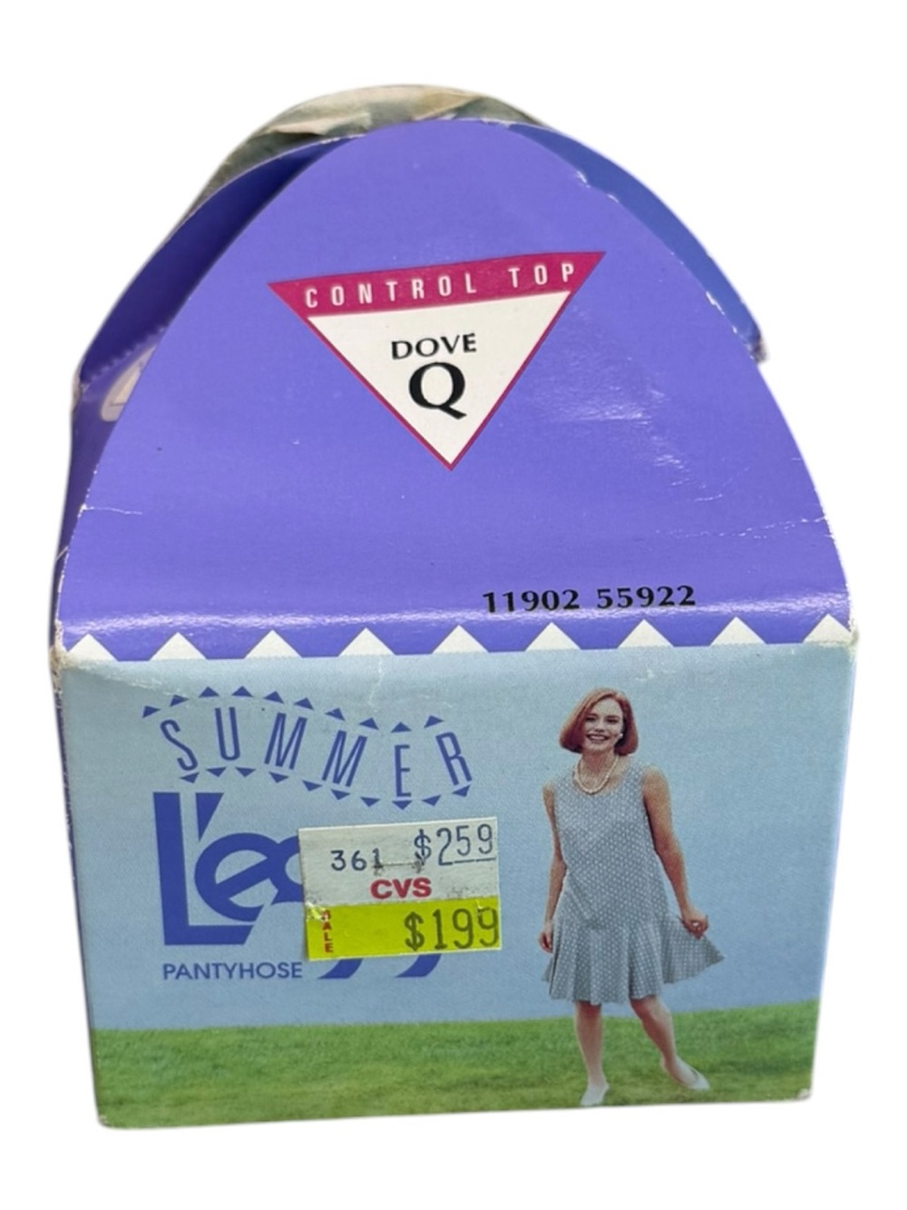 1994 Summer L’eggs Control Top  pantyhose Dove Size Q 11902 NOS